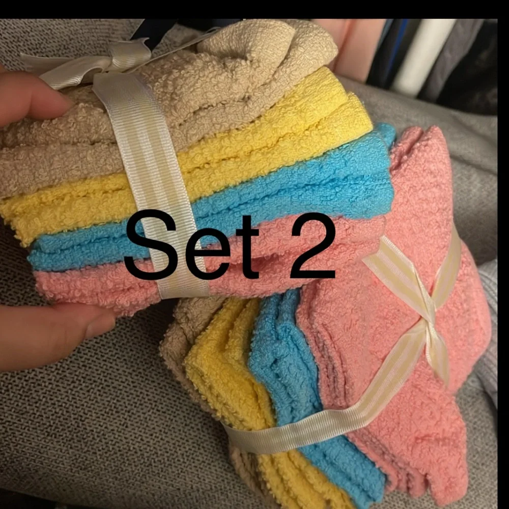 Colorful washcloth Set